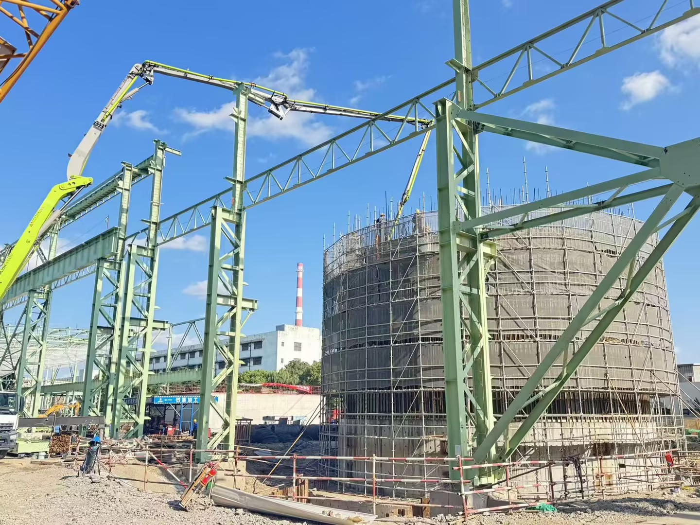 沉井施工项目：宝钢条钢厂旋流池项目