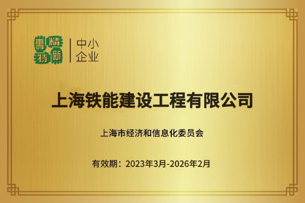 铁能-上海市专精特新中小企业电子2023-2026